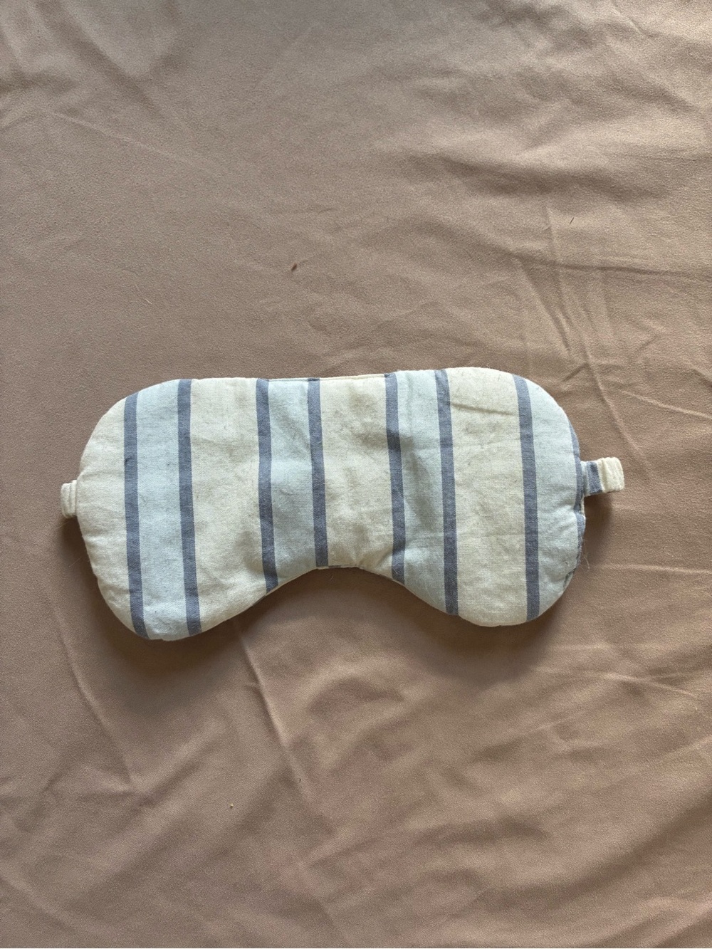 Striped Blue and White Sleep Mask - Unbranded